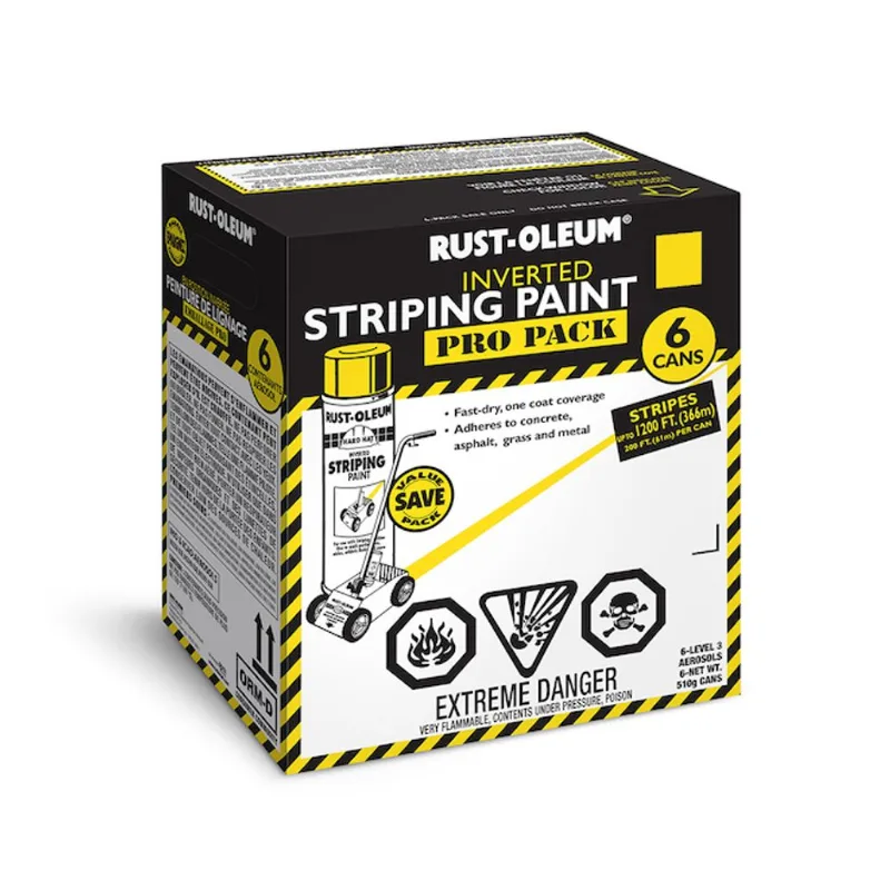 Rust-Oleum 6-Pack 510 g Aerosol Inverted Striping Paint