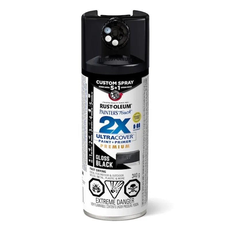 Rust-Oleum Painter's Touch 340-g 5 in 1 Gloss Black Spray Paint and Primer