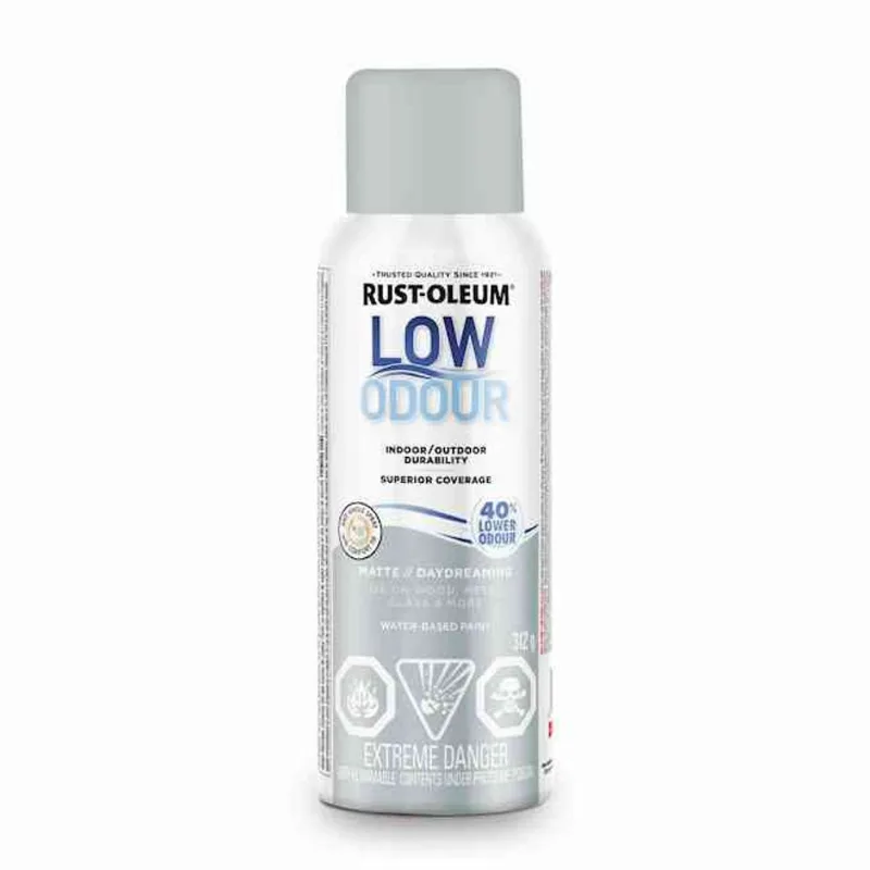 Rust-Oleum 312-g Water-Based Low Odour Matte Light Grey Spray Paint