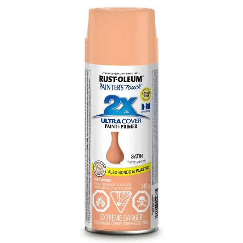 Rust-Oleum Painter's Touch 340-g Satin Orange Peach Spray Paint and Primer