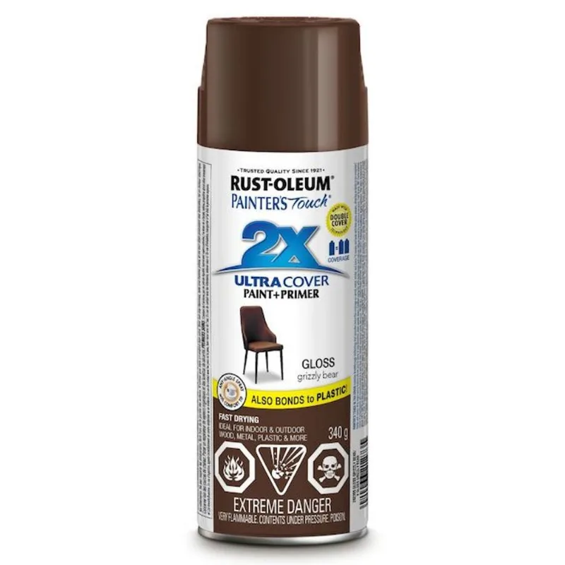 Rust-Oleum Painter's Touch 340-g Gloss Brown Spray Paint and Primer