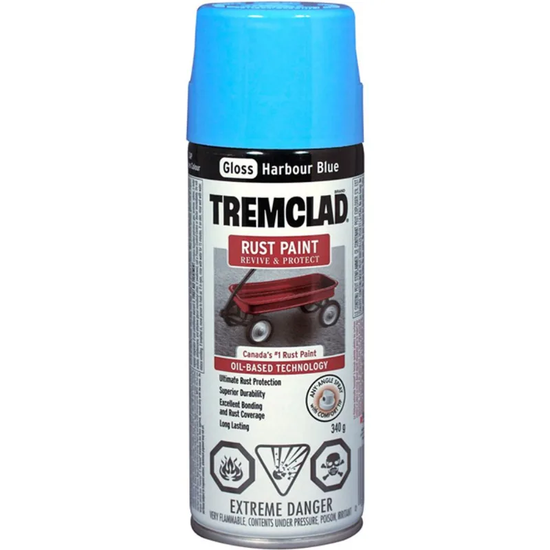 Tremclad - Rust Paint - 340 g - Gloss Finish - Harbour Blue