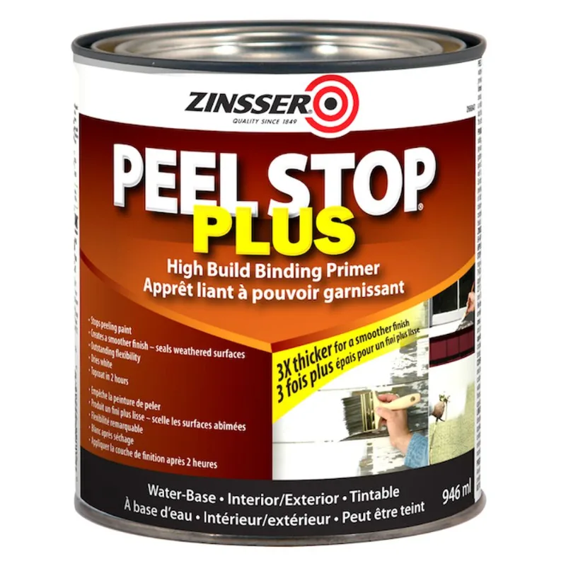 Zinsser PEEL STOP PLUS High Build Binding Primer White - 946 mL