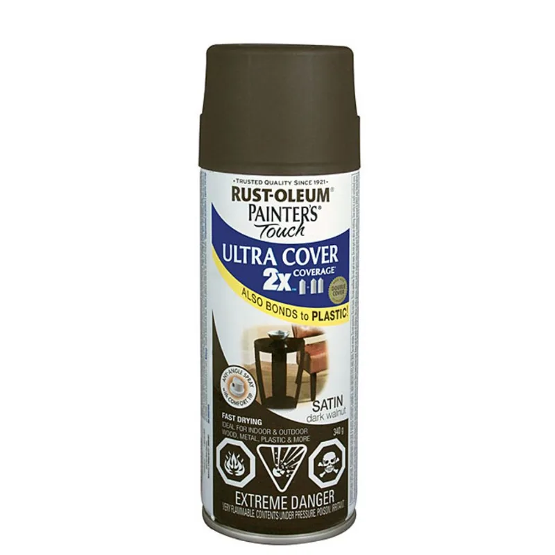 Ultra Cover 2X Spray Paint - Interior/Exterior - 340 g - Dark Walnut - Satin