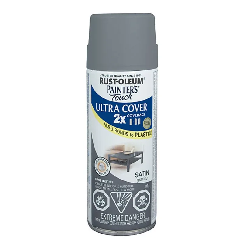 Ultra Cover 2X Spray Paint - Interior/Exterior - 340 g - Granite - Satin