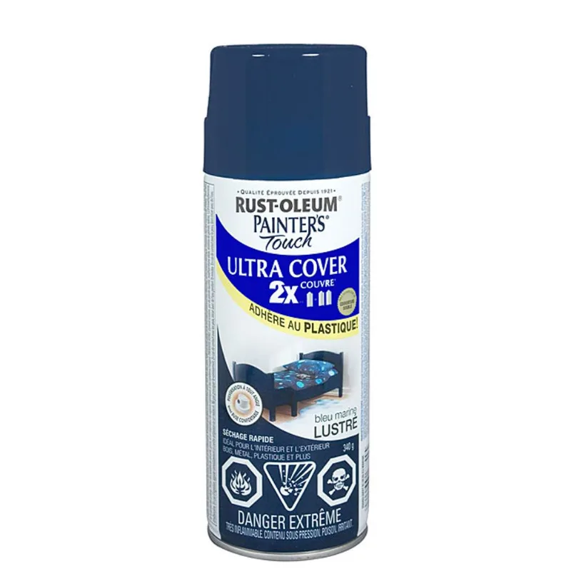 Ultra Cover 2X Spray Paint - Interior/Exterior - 340 g - Navy Blue - Gloss