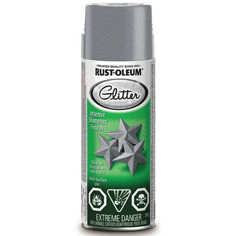 Rust-Oleum Silver Glitter Paint (Actual net content : 290 g)