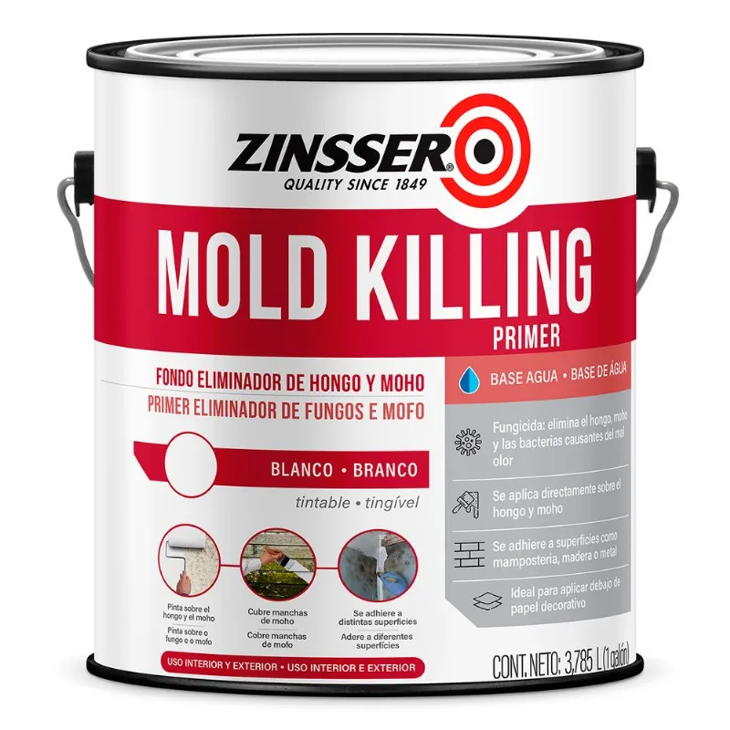 Pintura Antihongo Zinsser Primer Mold Killing 3.78 Lt