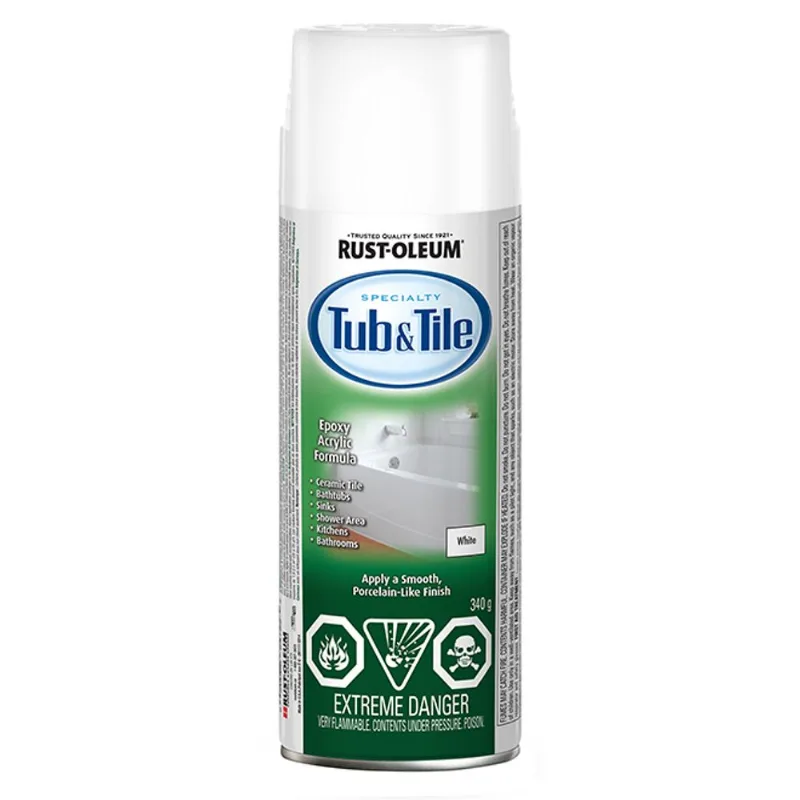 Rust-Oleum Glossy White Specialty Tub & Tile Aerosol - 340 g
