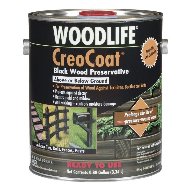 Conservante De Madeira Wolman Woodlife Creocoat Black 3,78 L (pacote 4)