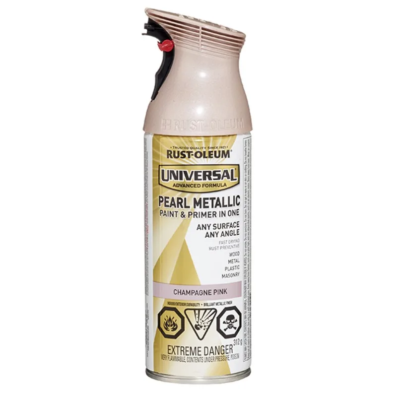 Rust-Oleum - Int/Ext Paint - ''Metallic Pearl" - Aerosol - 312 g - Champagne