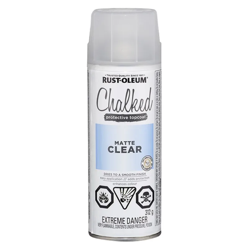 Rust-Oleum 312-g Matte Clear Aerosol Chalked Protective Topcoat