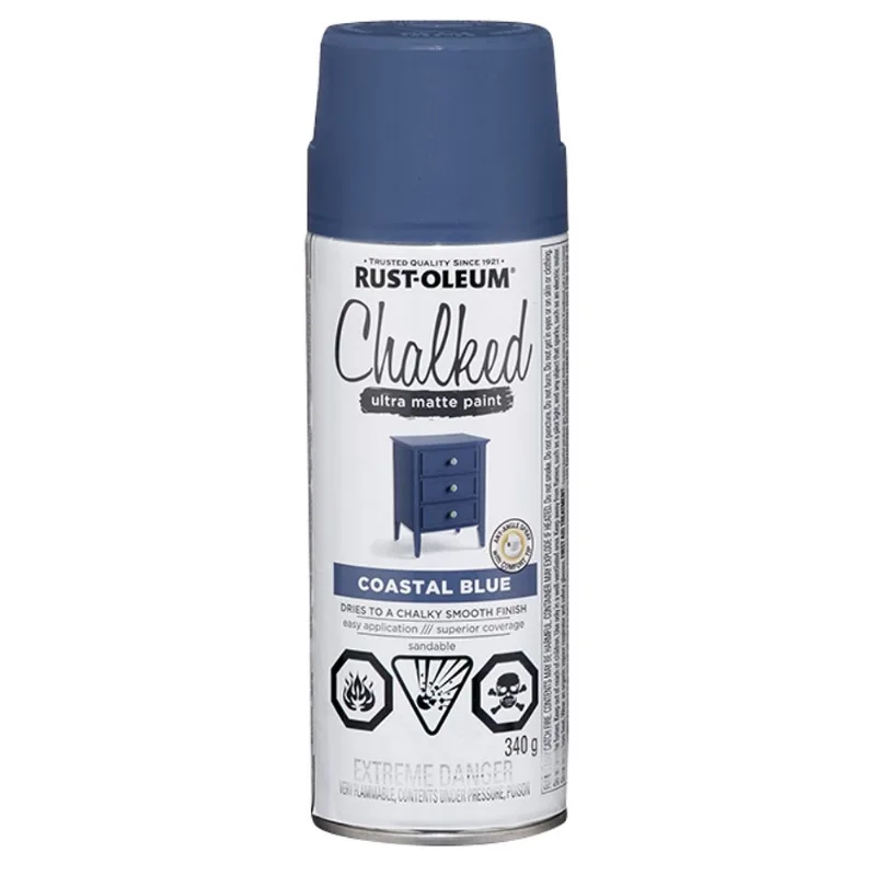 Rust-Oleum 340-g Coastal Blue Ultra-Matte Aerosol Chalked Paint