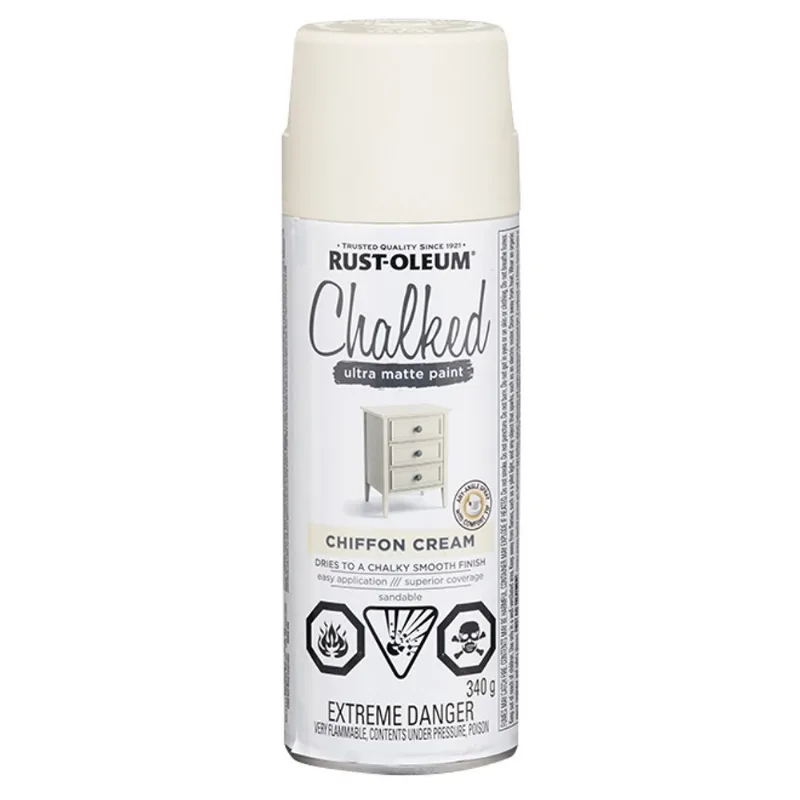 Rust-Oleum 340-g Chiffon Cream Ultra-Matte Aerosol Chalked Paint