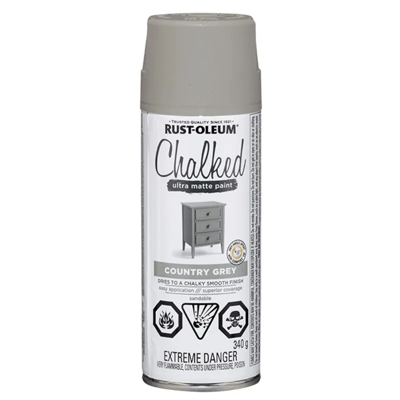 Rust-Oleum 340-g Country Grey Ultra-Matte Aerosol Chalked Paint