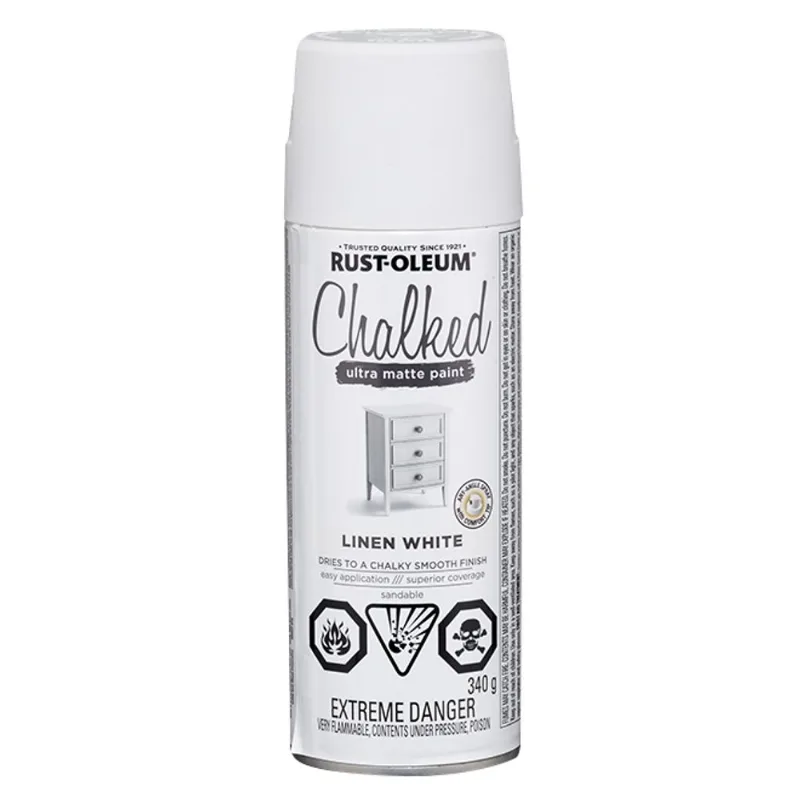 Rust-Oleum 340-g Linen White Ultra-Matte Aerosol Chalked Paint