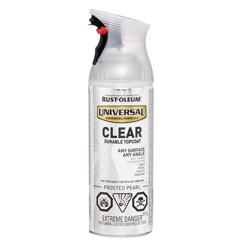 Rust-Oleum Acrylic Topcoat AerosolSpray Paint - Clear - Frosted Pearl - 312 g