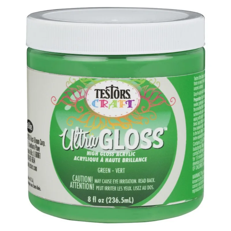 Rust-Oleum Testors Craft 8 fl oz Ultra Gloss Acrylic Craft Paint Green