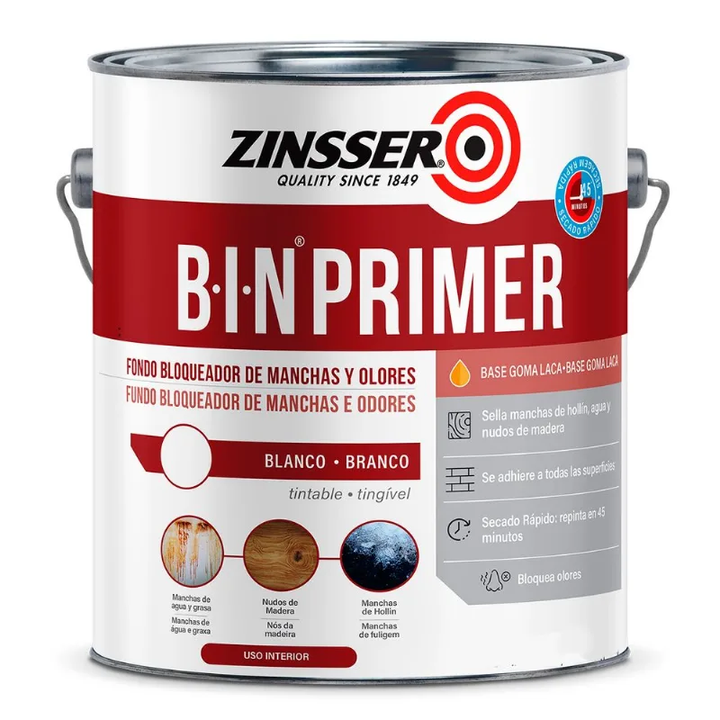 Bin Fondo Bloqueador De Manchas Zinsser 0,946 L Rust Oleum