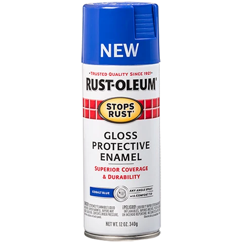 12 OZ Stops Rust Protective Enamel Spray Paint - Gloss Cobalt COBALT_BLUE / 12OZ / GLOSS