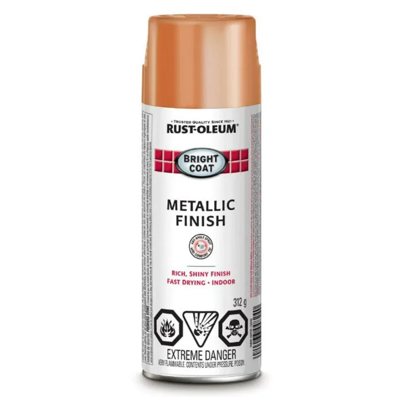 Rust-Oleum Stops Rust Flat Copper Mettallic Spray Paint 11 oz