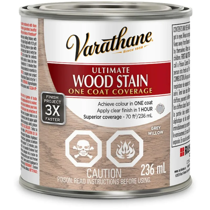 Varathane Interior Wood Stain Grey Willow 236 ml