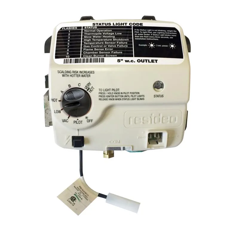 Termostato De Válvula De Controle Reliance Natural Gas Ultra Low Nox