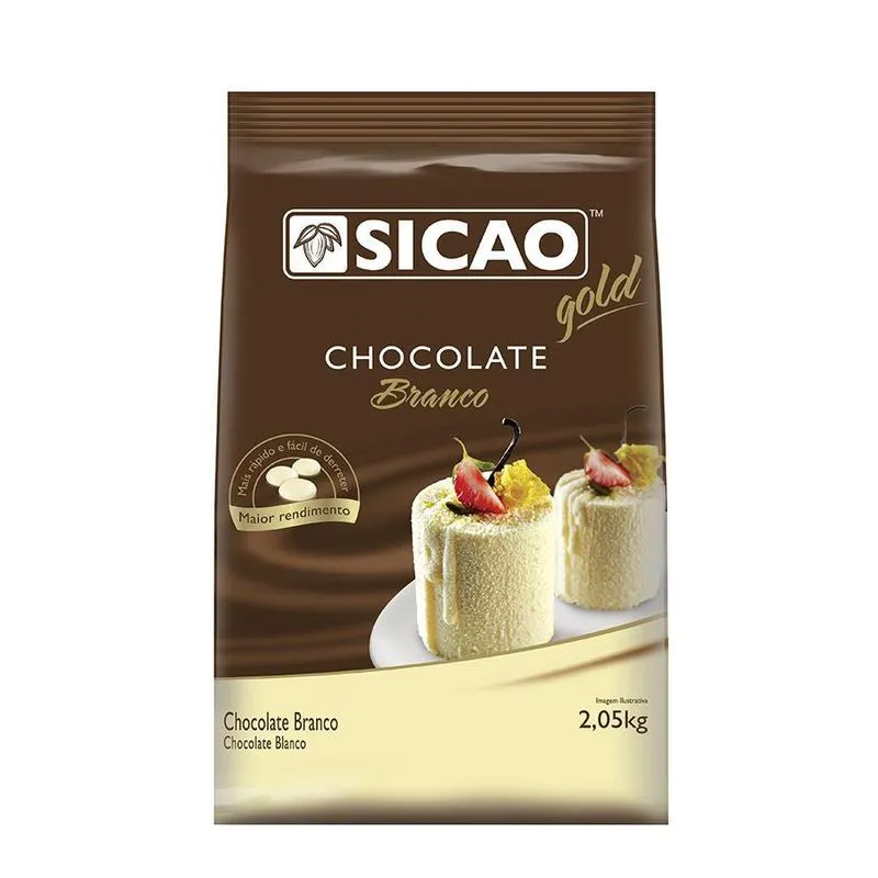 Gotas De Chocolate Branco Gold 2,05kg