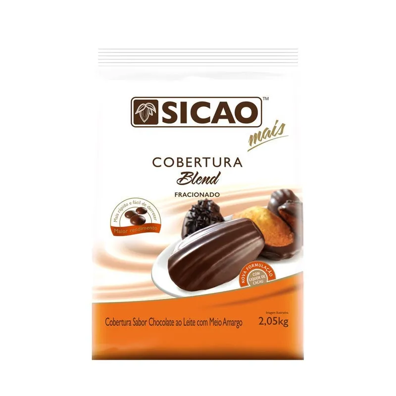Cobertura Sabor Chocolate Blend 2kg Sicao
