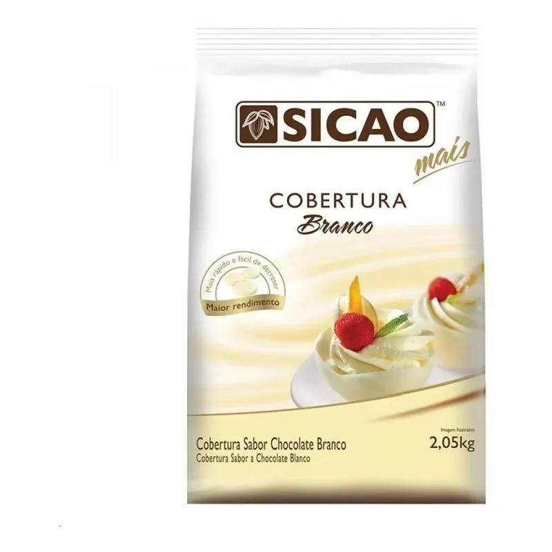 Cobertura Sicao Mais Branco Gotas 2,05kg
