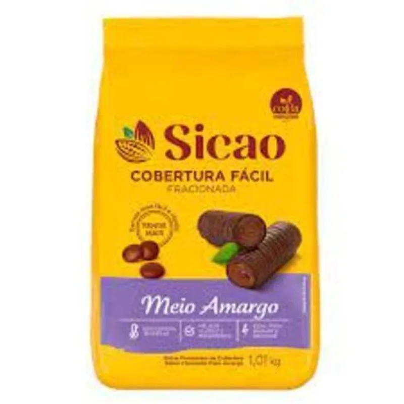 Cobertura Fácil Fracionada Ao Leite Sicao 1,010kg