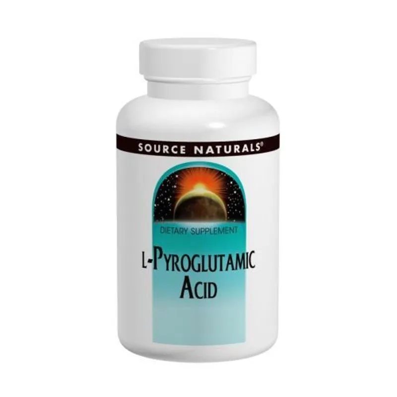 Ácido L-piroglutâmico 1000 Mg 120 Tabs Por Source Naturals