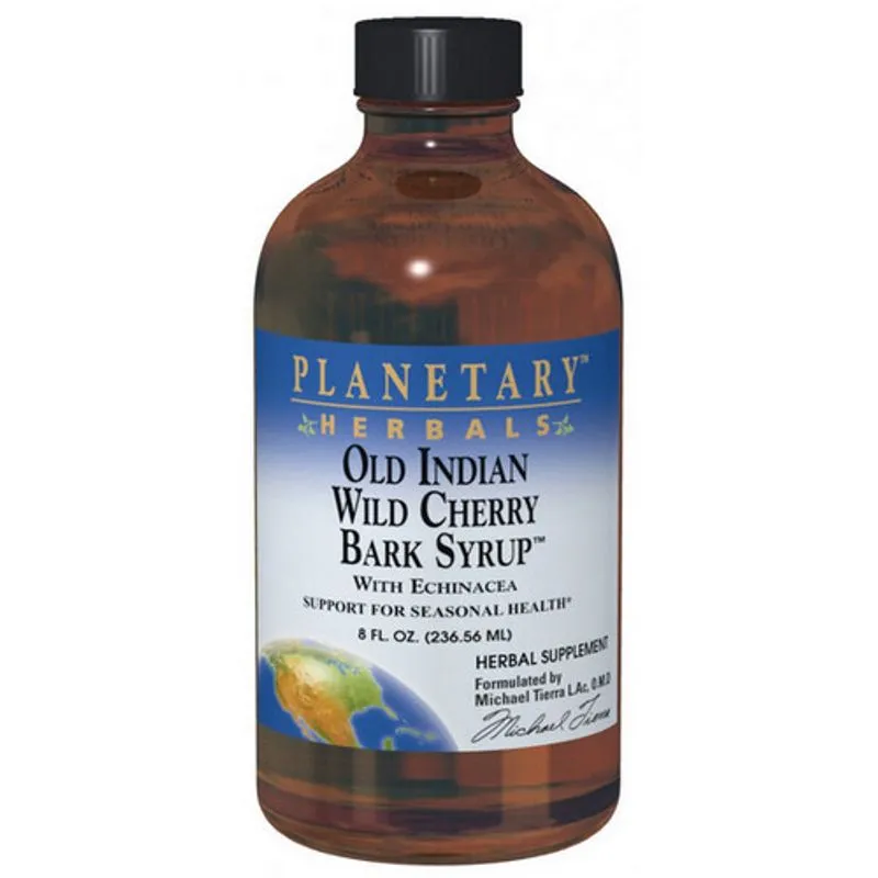Xarope De Casca De Cereja Selvagem Dr.tierra 8 Oz Por Planetary Herbals