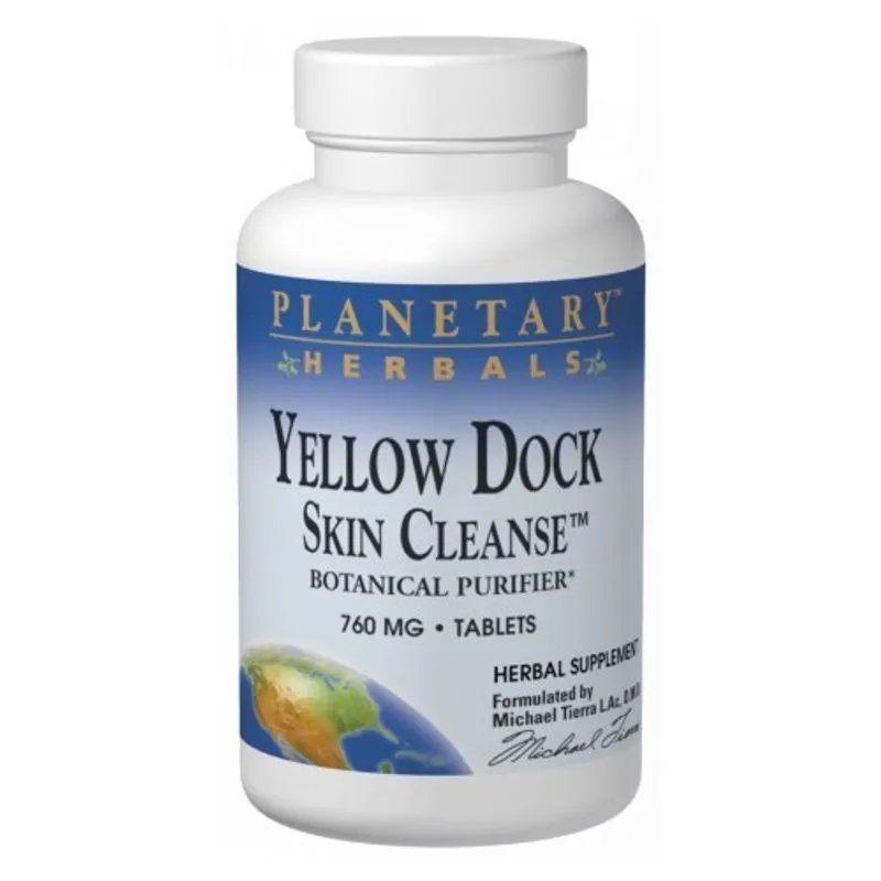 Yellow Dock Skin Cleanse 120 Tabs Por Planetary Herbals