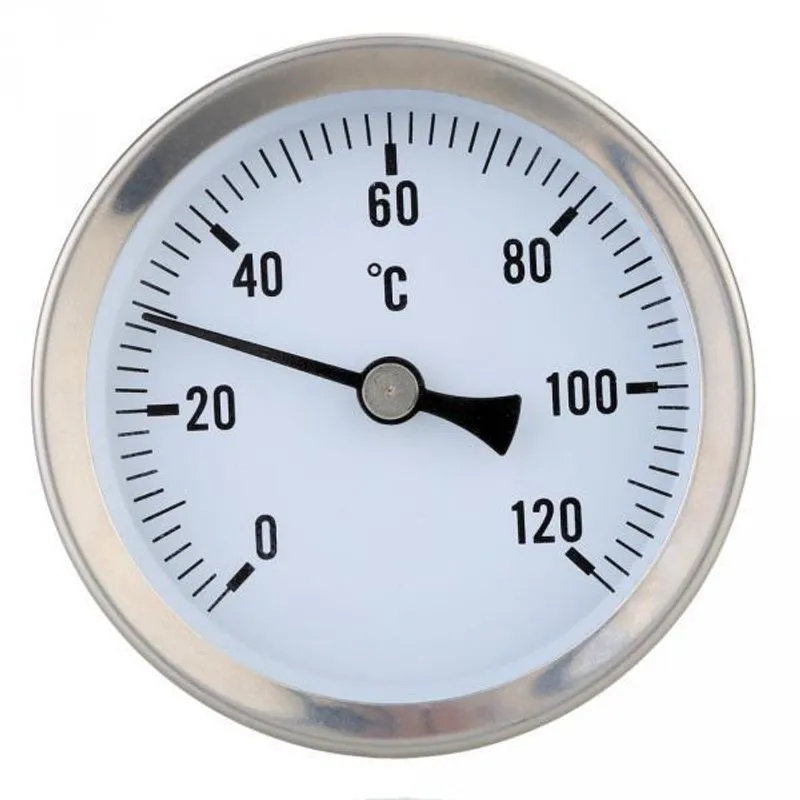 2x 60mm 0-120°c Termômetro Bi-metal Clip-on Temperatura