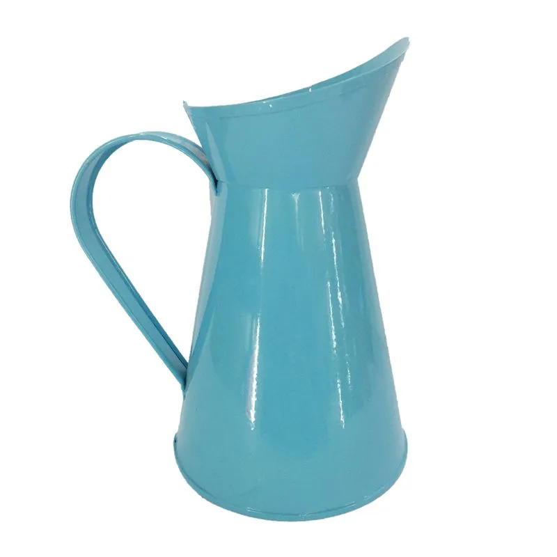 Casa De Casamento Vaso De Flores Jarra De Metal Retrô Chique Desgastado
