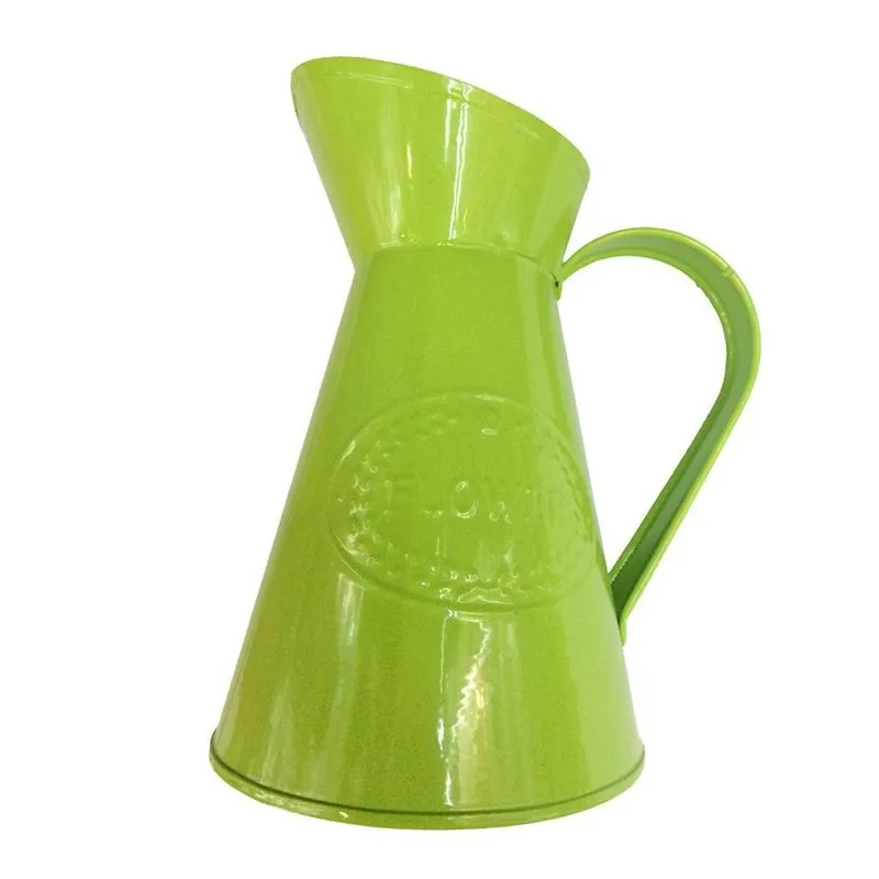 Casa De Casamento Vaso De Flores Jarra De Metal Retrô Chique Desgastado
