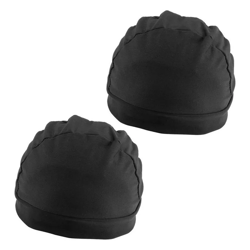 2 Peças De Touca De Cúpula De Elastano Preto Para Fazer Perucas De Nylon