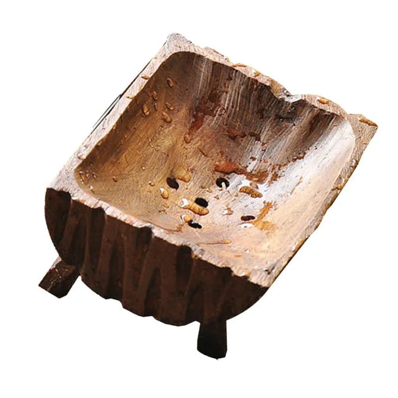 Suporte De Armazenamento De Saboneteira De Madeira Chuveiro De Recipiente De Sabonete
