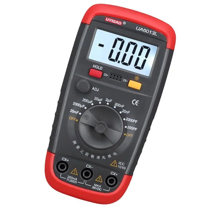 Testador De Capacitor De Medidor De Capacitância 200pf A 20mf Com Dados