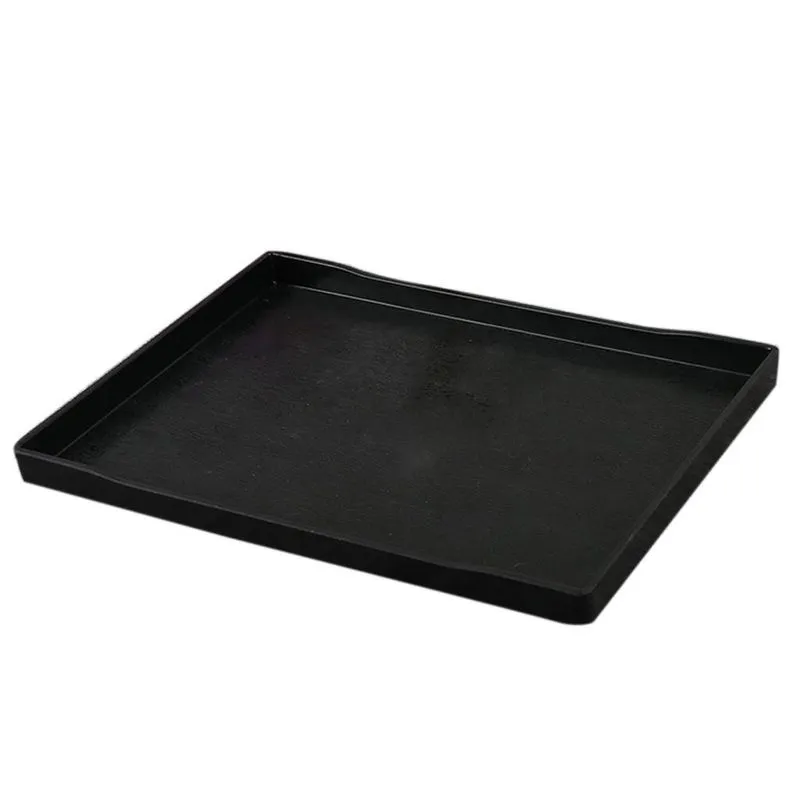 Conjunto De Bolo De Vidro Para Bandeja De Servir Hotel De Melamina Preto