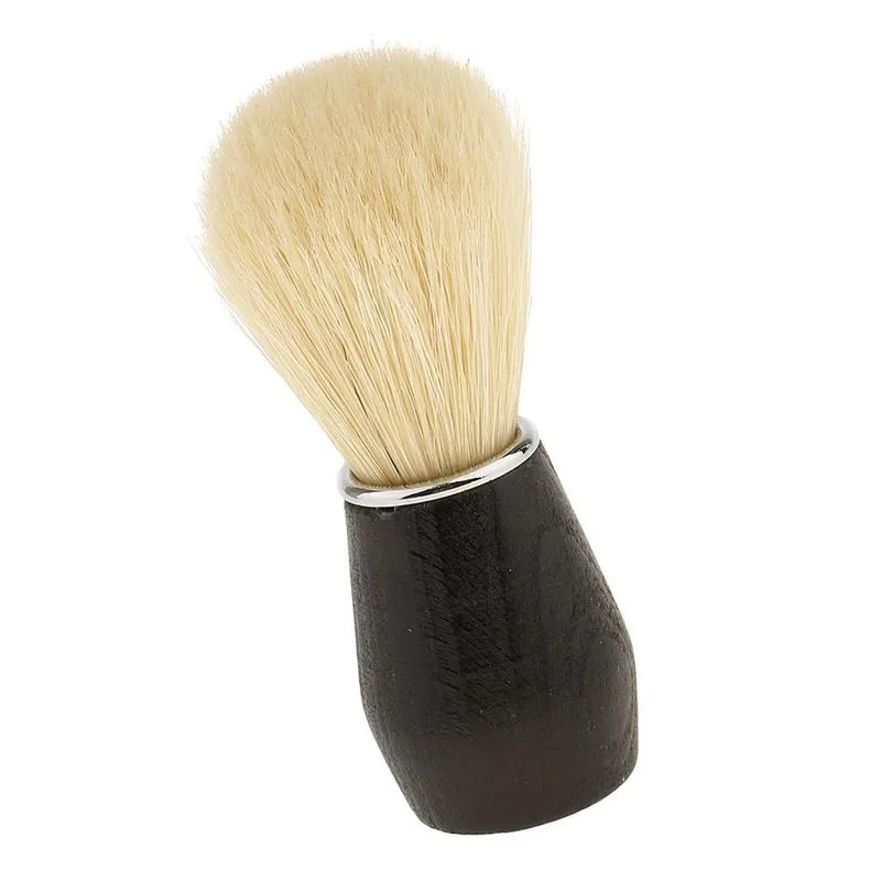 Homens Macios Barbear Escova De Barba Cabo De Plástico Salão Barbeiro