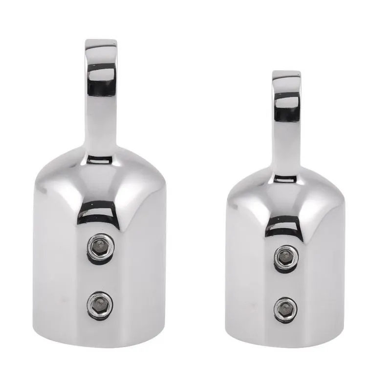 2 Peças 316 Tampa Da Extremidade Do Olhal De Aço Inoxidável Bimini Top Fitting
