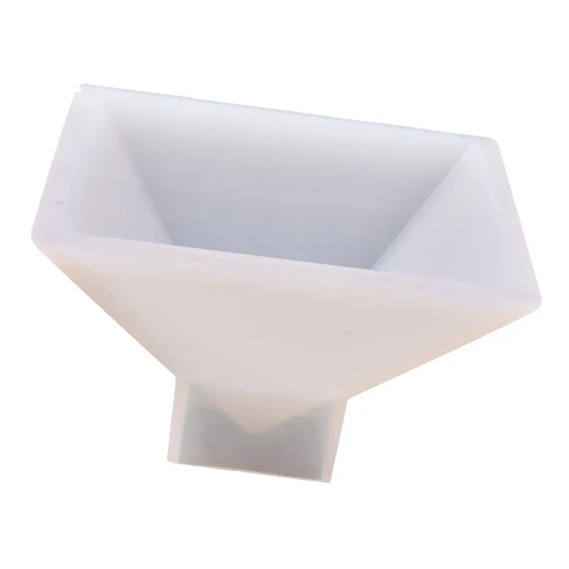 Molde De Silicone Branco Resina Epóxi Molde De Fundição Fazendo Pirâmide
