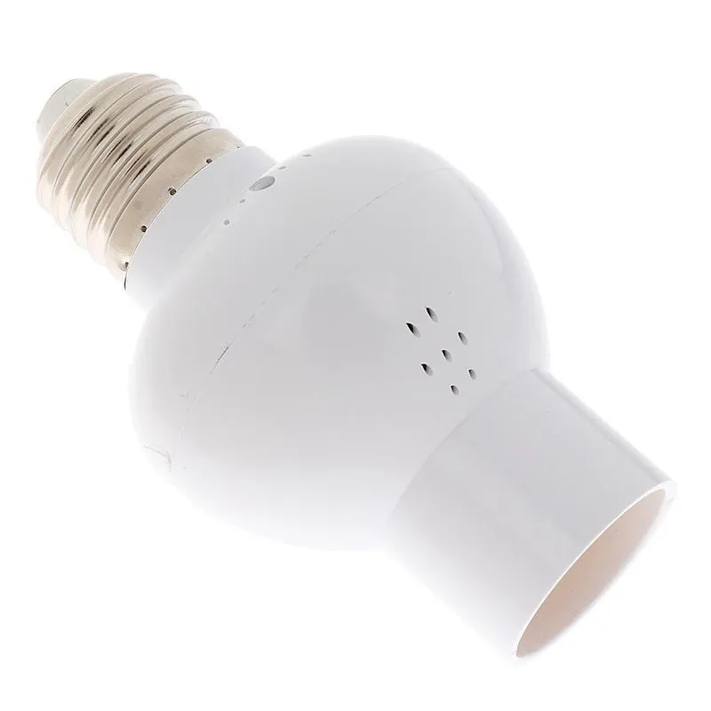 Suporte Da Lâmpada Base Do Sensor De Luz De Controle De Som De Voz E27 A E27