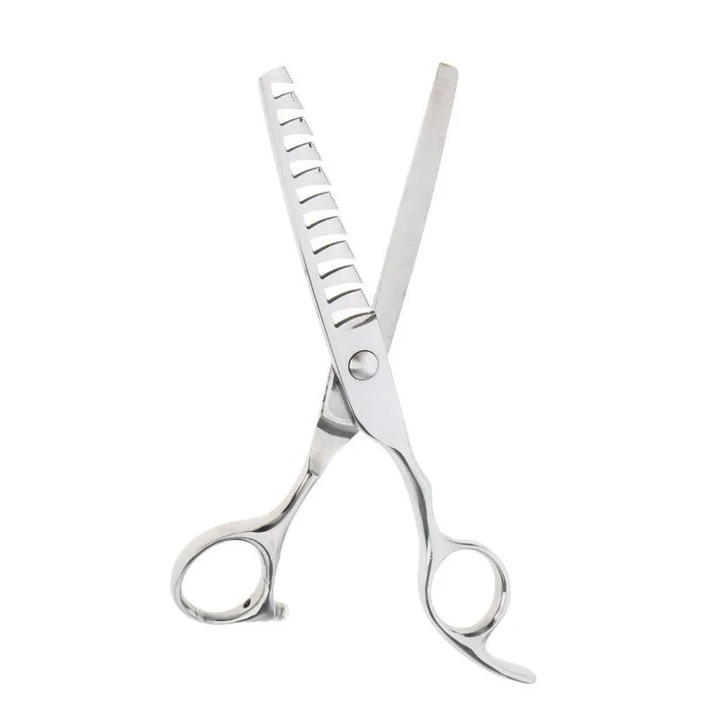 Corte De Cabelo 6'' Steel Barber Salon Tesoura Tesoura De Desbaste