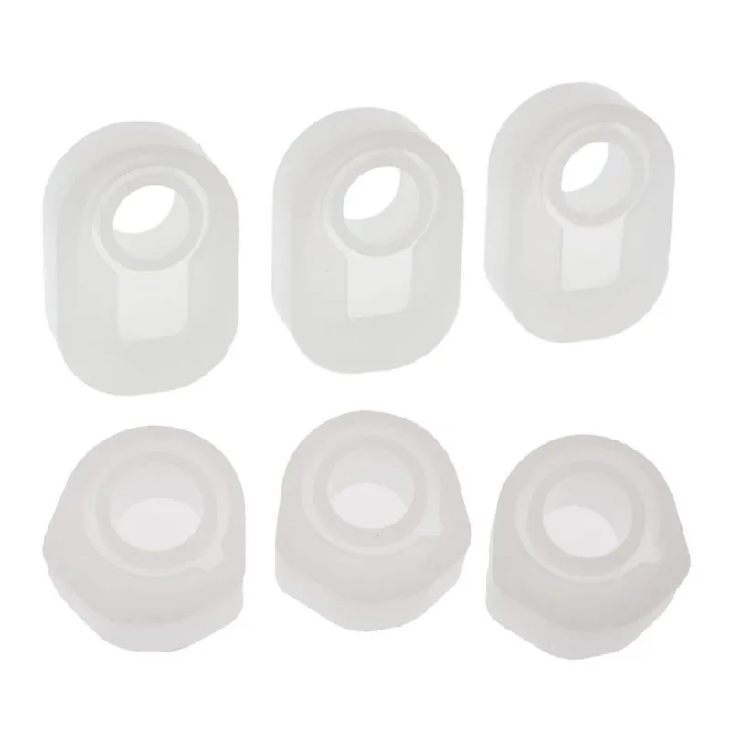 6 Peças De Resina De Anéis De Jóias De Molde De Silicone De Anel Diy Sortido