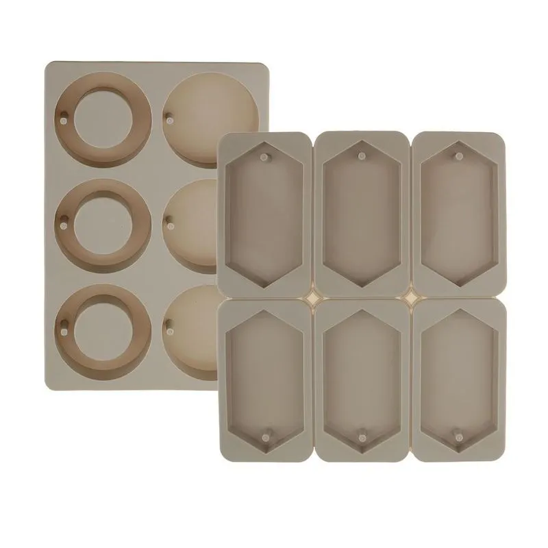 2 Peças De Resina De Silicone Cera De Fundição Sabão De Cera De Molde De Comprimido