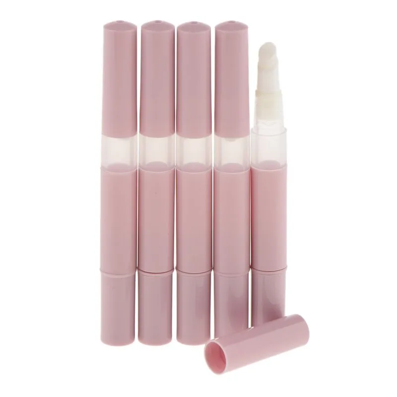 5 Pçs 3 Ml Caneta De Torção Vazia Brilho Labial Esmaltes