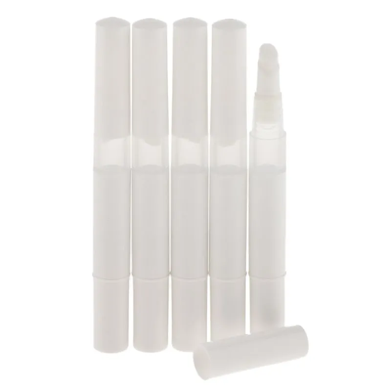 5 Pçs 3 Ml Caneta De Torção Vazia Brilho Labial Esmaltes